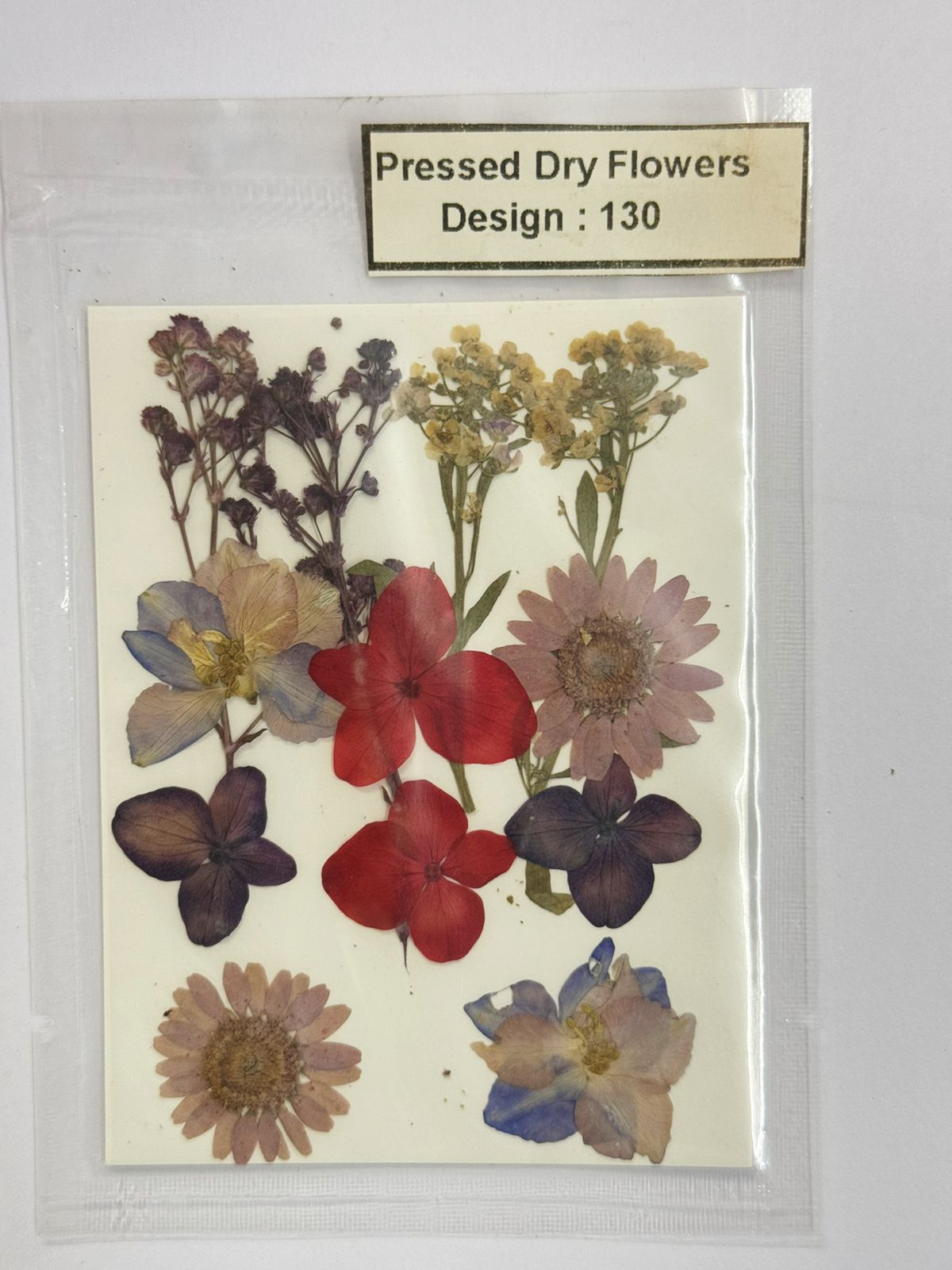 Pressed Dried Flowers- 1 pack Design -130