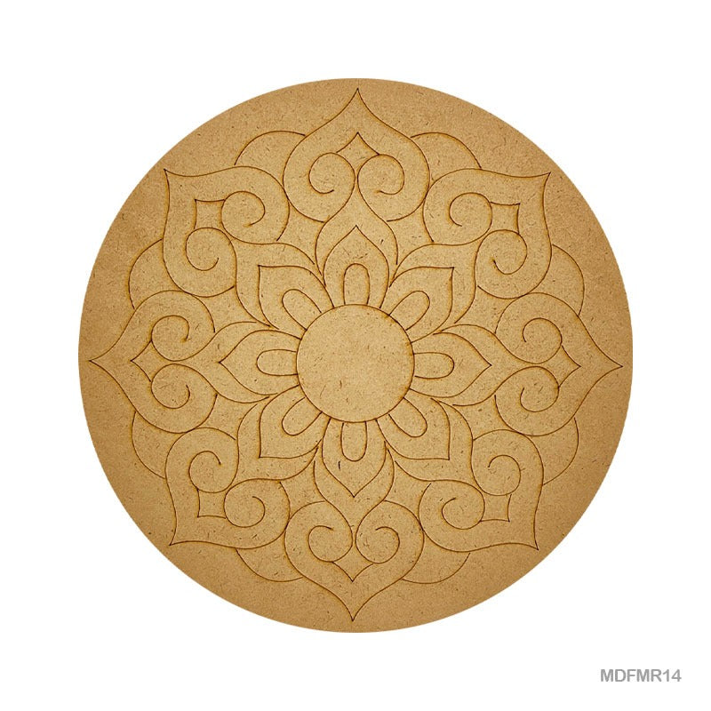 MDF Mandala – 10 inch – Design – 14