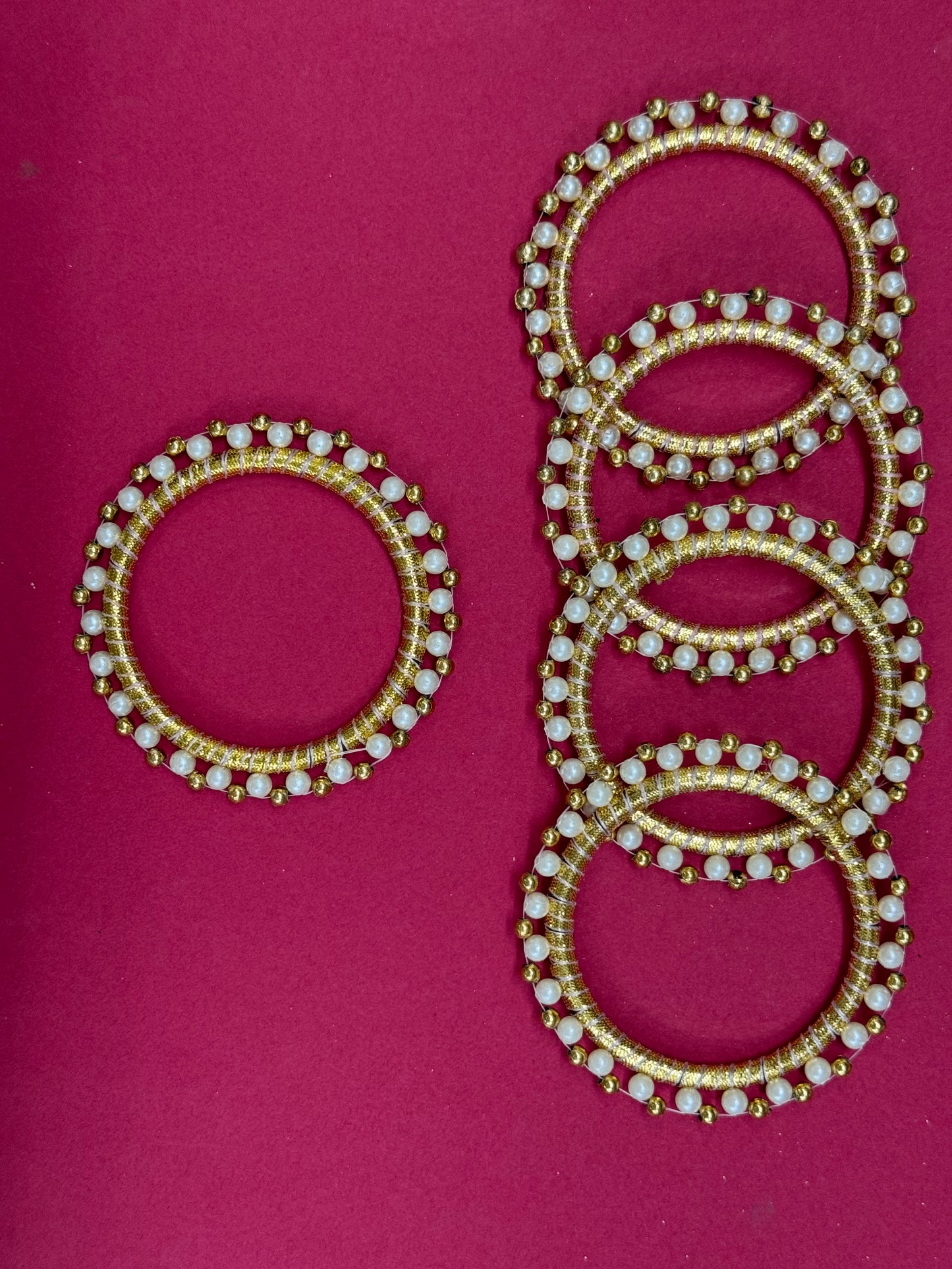 Gota patti Ring 3 inch- 10 pieces