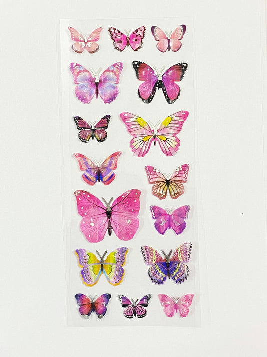 3D Butterfly Sticker – Design- 475