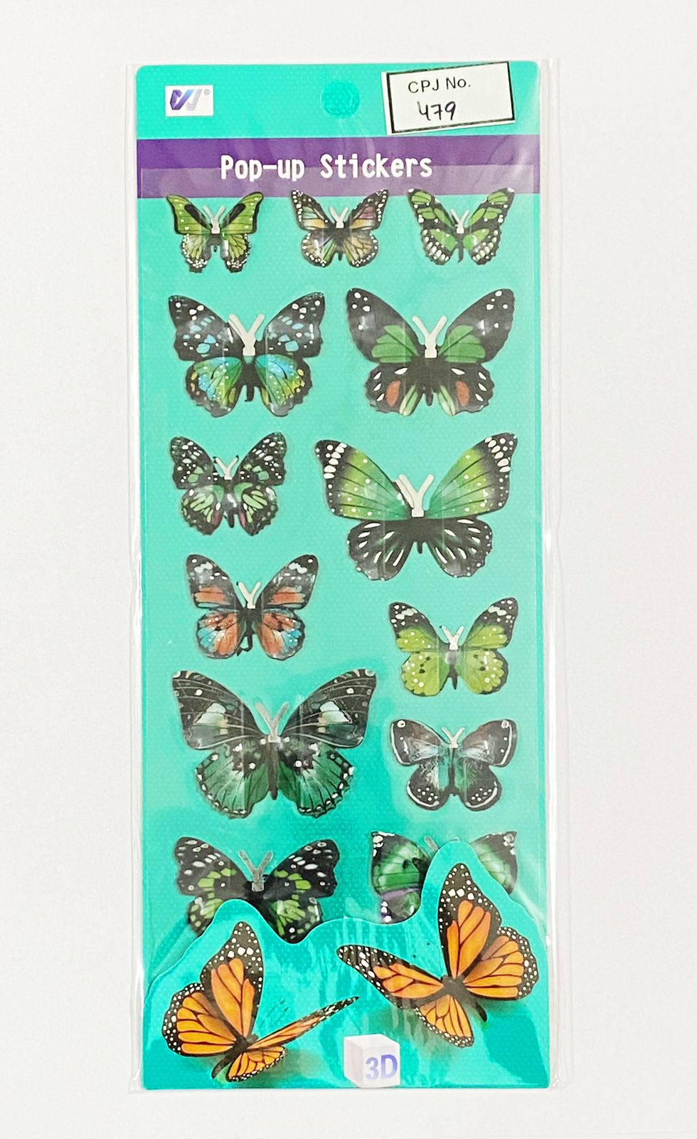 3D Butterfly Sticker – Design- 479