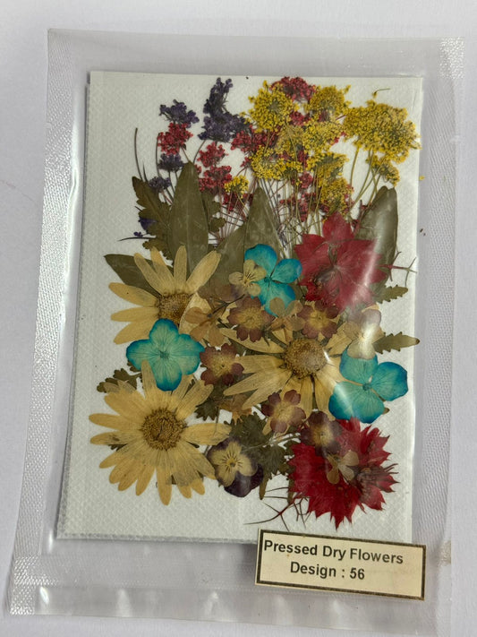 Pressed Dried Flowers- 1 pack Design -56