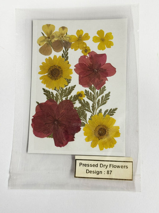 Pressed Dried Flowers- 1 pack Design -87