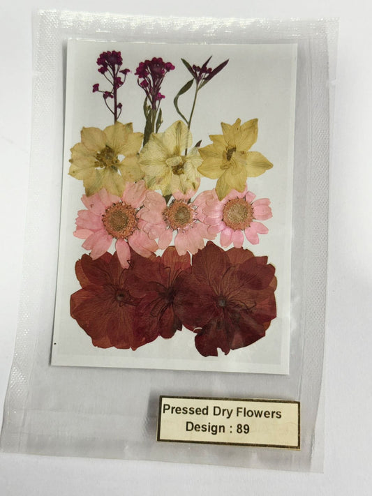 Pressed Dried Flowers- 1 pack Design -89