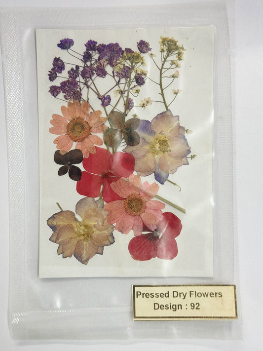 Pressed Dried Flowers- 1 pack Design -92