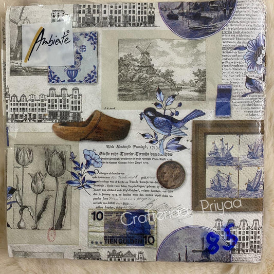 Decoupage Tissue- 5 Sheets – D85