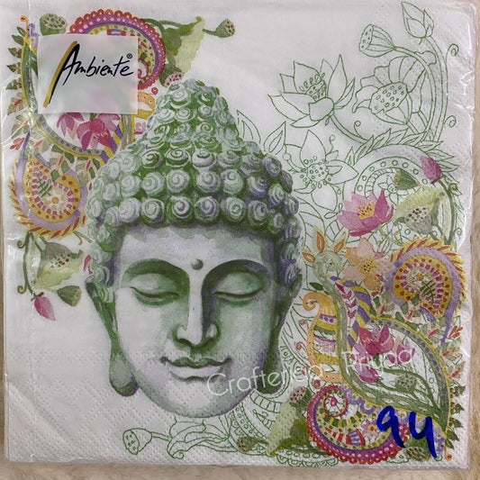 Decoupage Tissue- 5 Sheets – D94 – Buddha