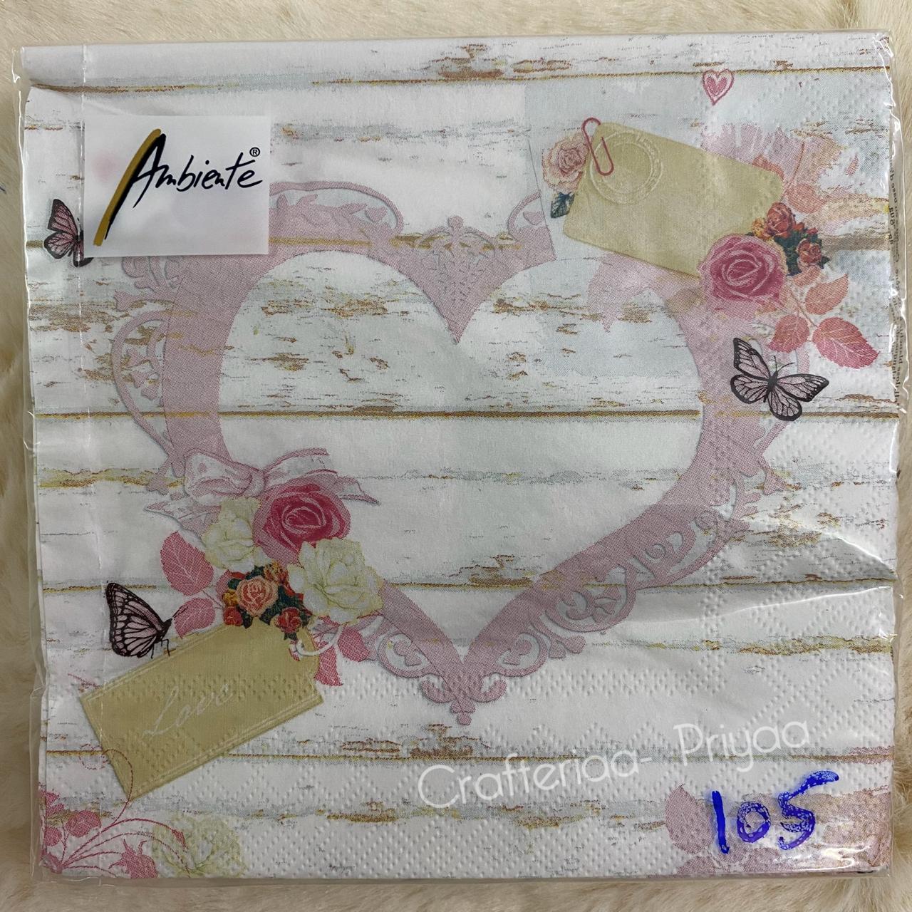 Decoupage Tissue- 5 Sheets – D105