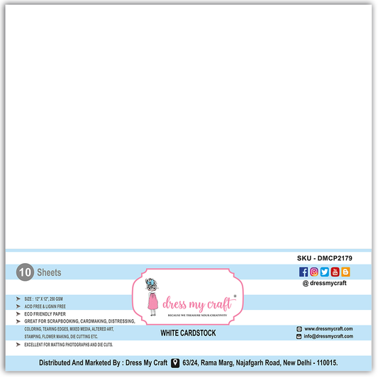 White Cardstock – 250 GSM