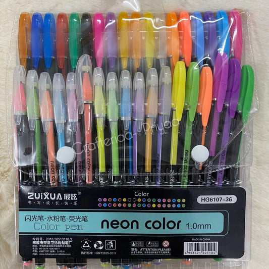 Neon Pens Set- 36 Pieces