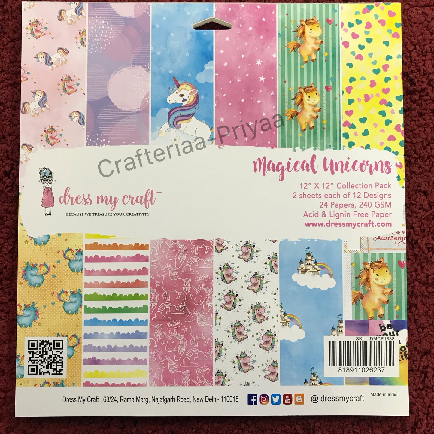 Magical Unicorn – 12″ X 12″ Paper Pad