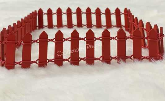 Fence- 1 piece per set (50 cm Each)- Red