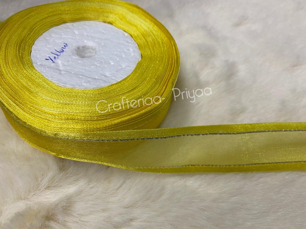 Organza-Ribbon-1-inch-color – yellow