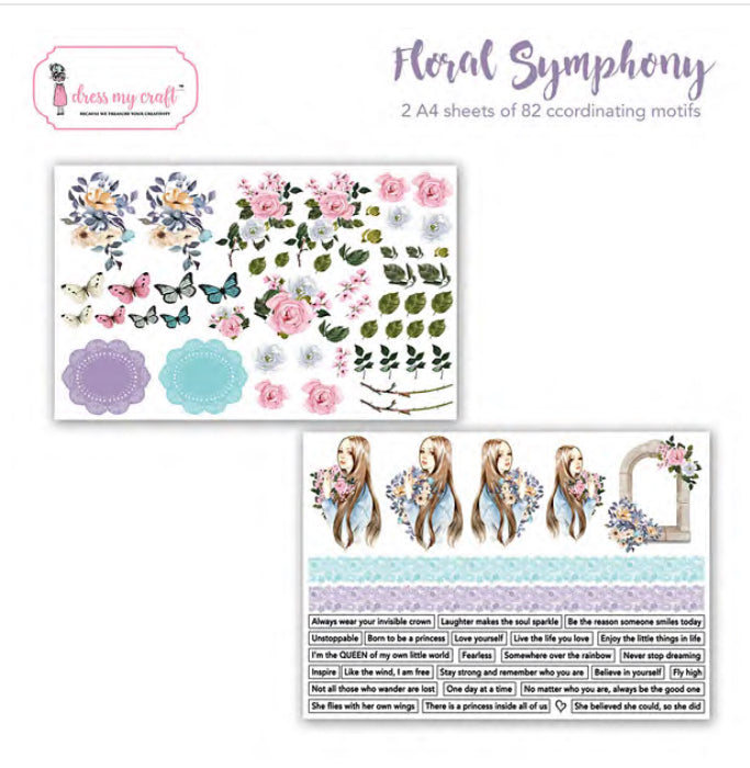 Floral Symphony Motif Sheet