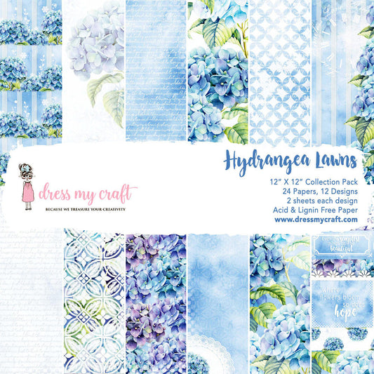 Hydrangea Lawns – 12″X12″ Paper Pad