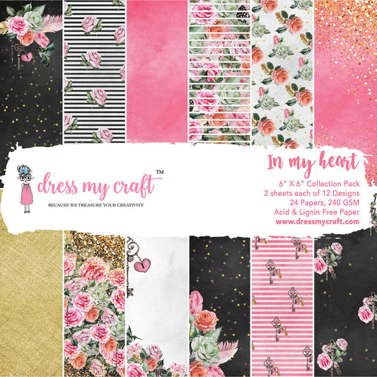 In My Heart – 6″x6″ Paper Pad