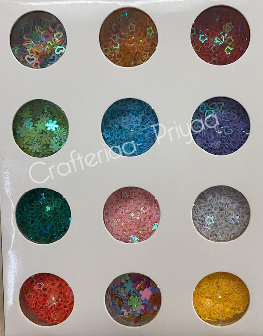 Sequins Mini Combo- 12 Pieces