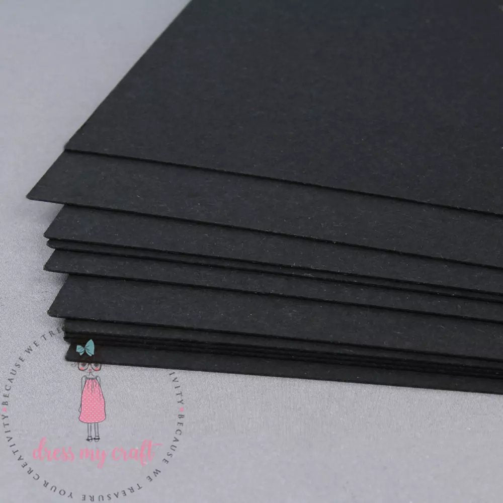 Black Cardstock 12×12 – 550 GSM