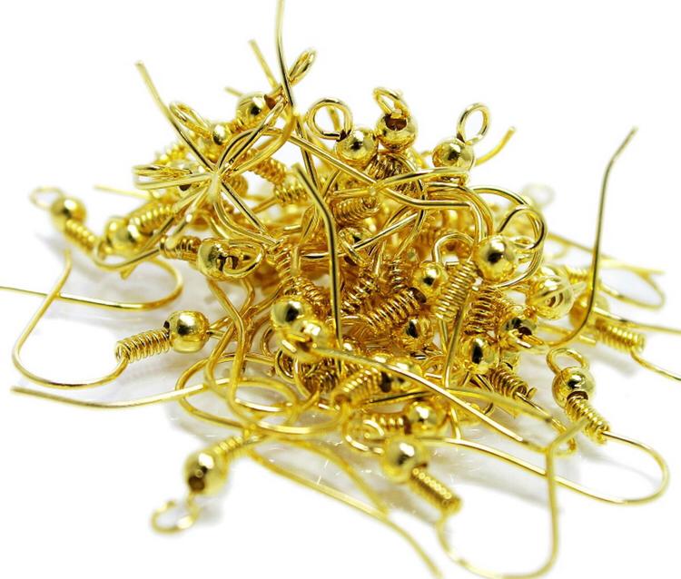 Jewellery Hooks per pack – Gold – 15 gms