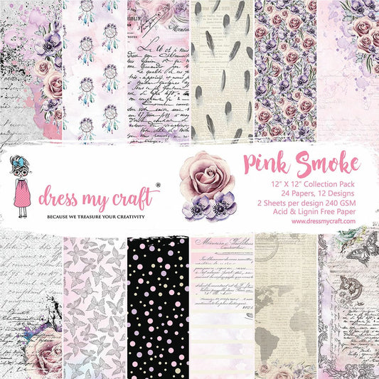 Pink Smoke – 12″ X 12″ Paper Pad