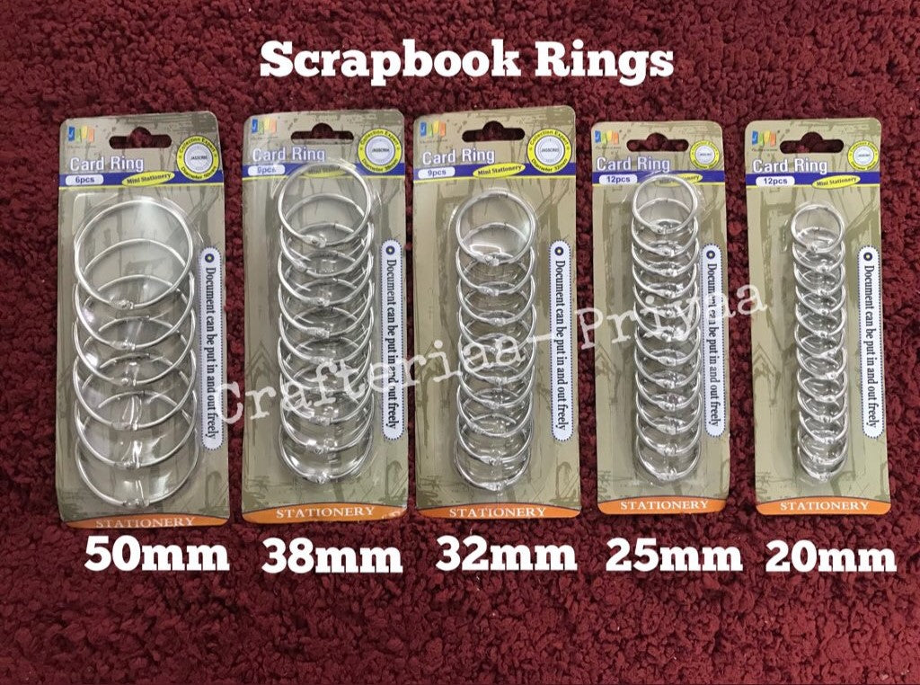 Scrapbook Ring- Size: 20 MM- 12 pieces