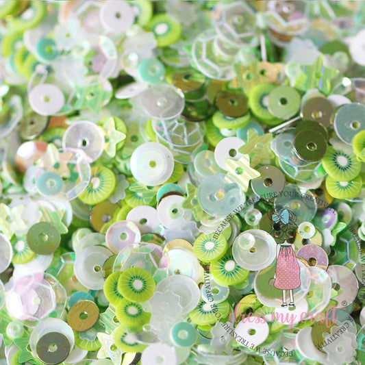 Kiwi Mix Sequins-25 gms