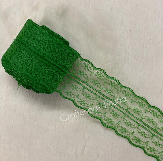 Net Lace- 1 roll-2 mtr-green