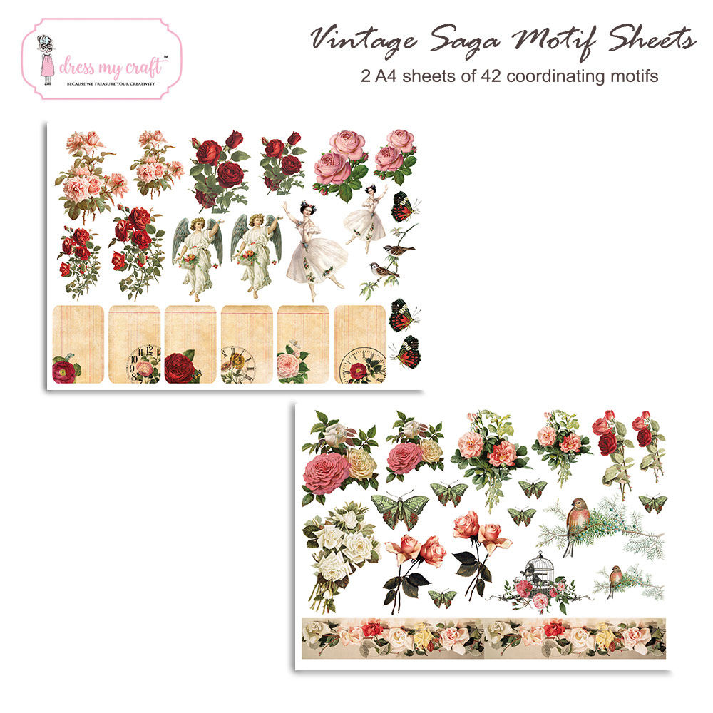 Vintage Saga Motif Sheet