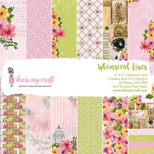 Whimsical Hues – 6″ x 6″ Paper Pad