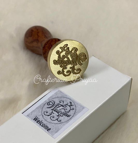 Wax Seal Stamp- WELCOME design no. -25