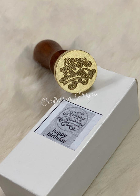 Wax Seal Stamp- D37- HAPPY BIRTHDAY