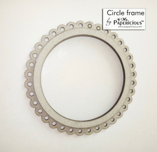 Circle Frame – Papericious- Ready To Use-3D Shaker Chippis