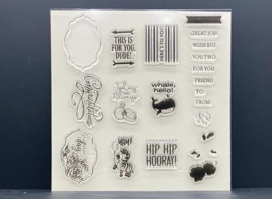 Clear Rubber Stamp- NC 04