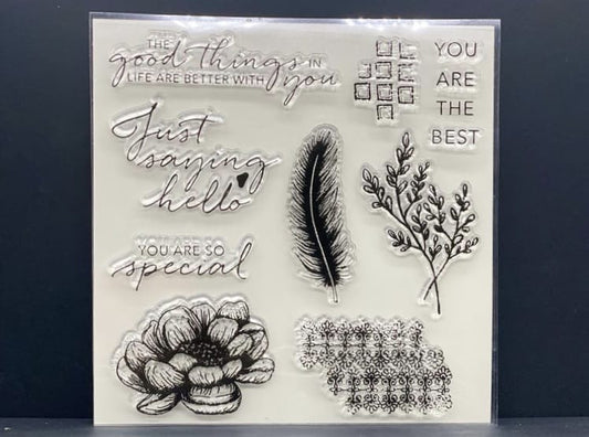 Clear Rubber Stamp- NC 07