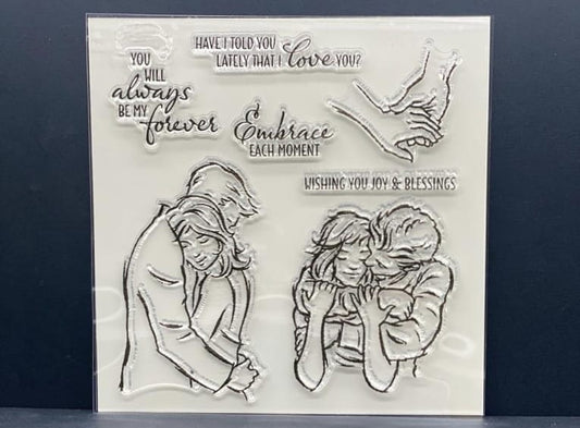 Clear Rubber Stamp- NC 08