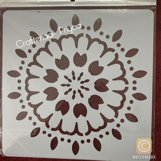 8×8 inch – Stencil Design – 114