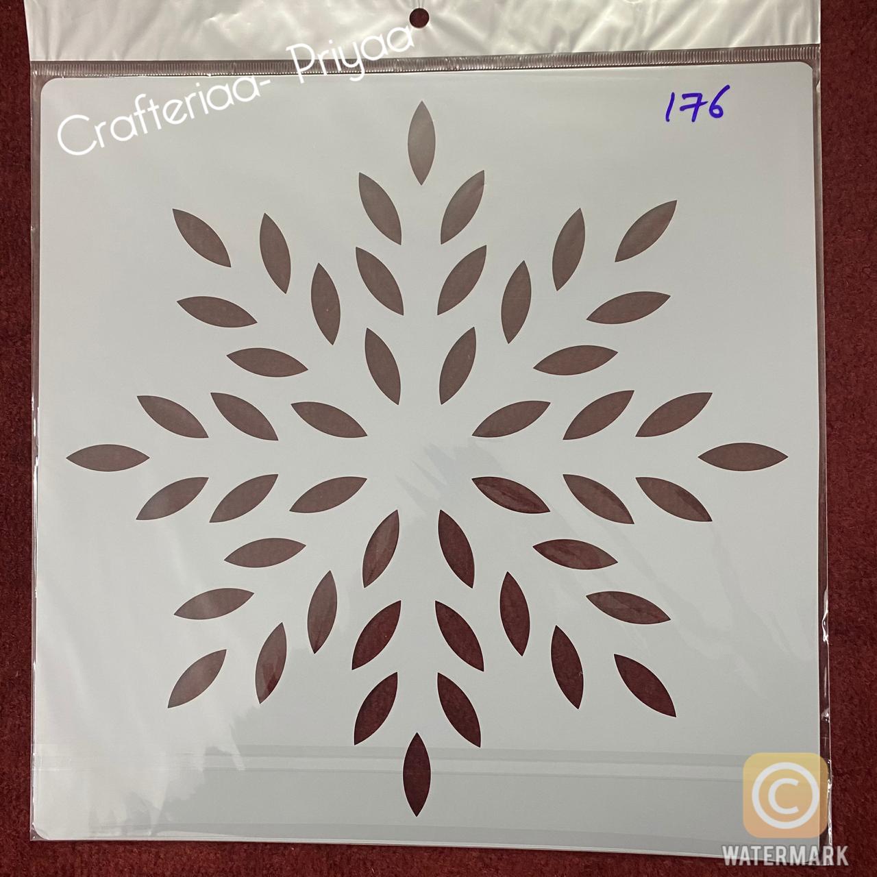 12×12 inch – Stencil Design – 176