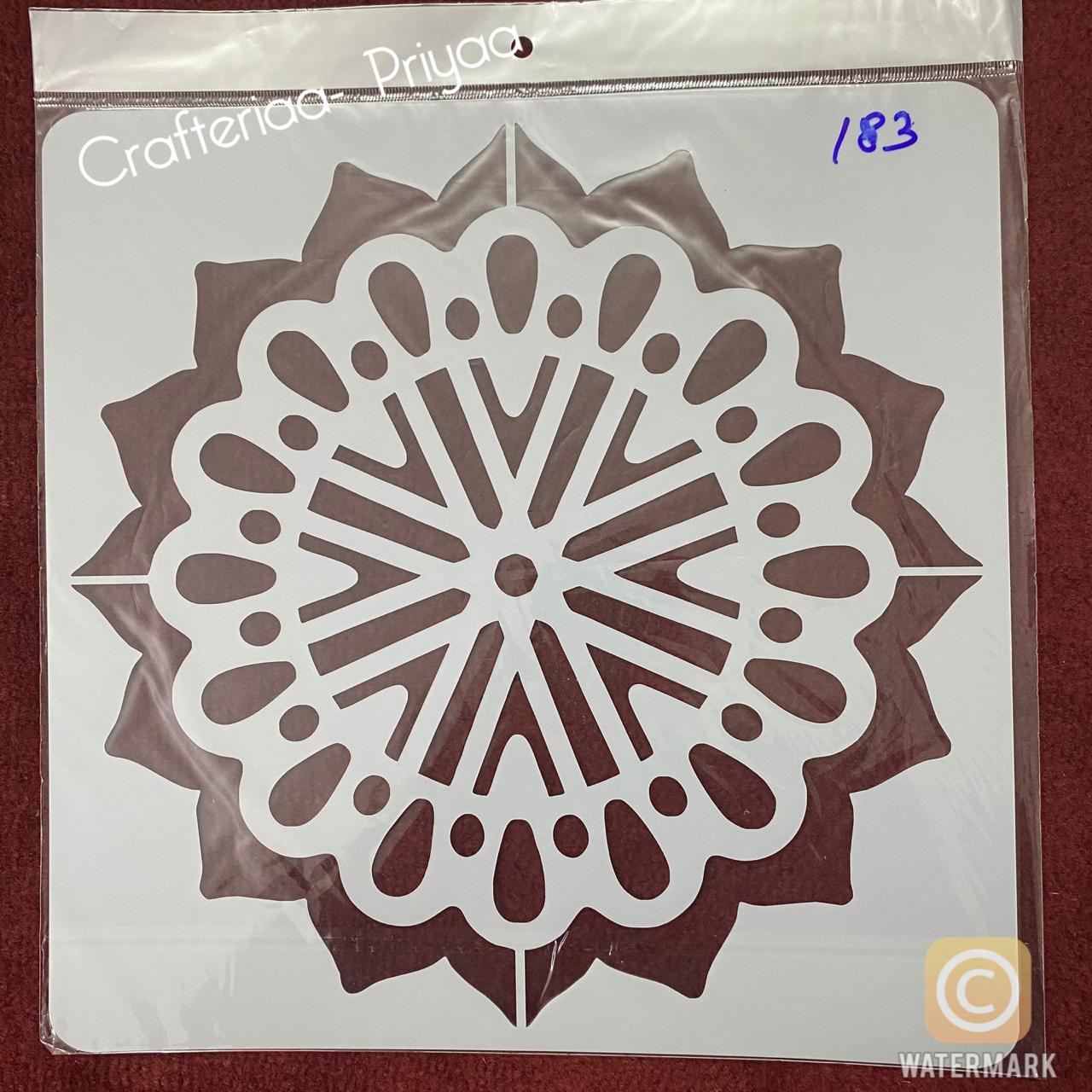 12×12 inch – Stencil Design – 183