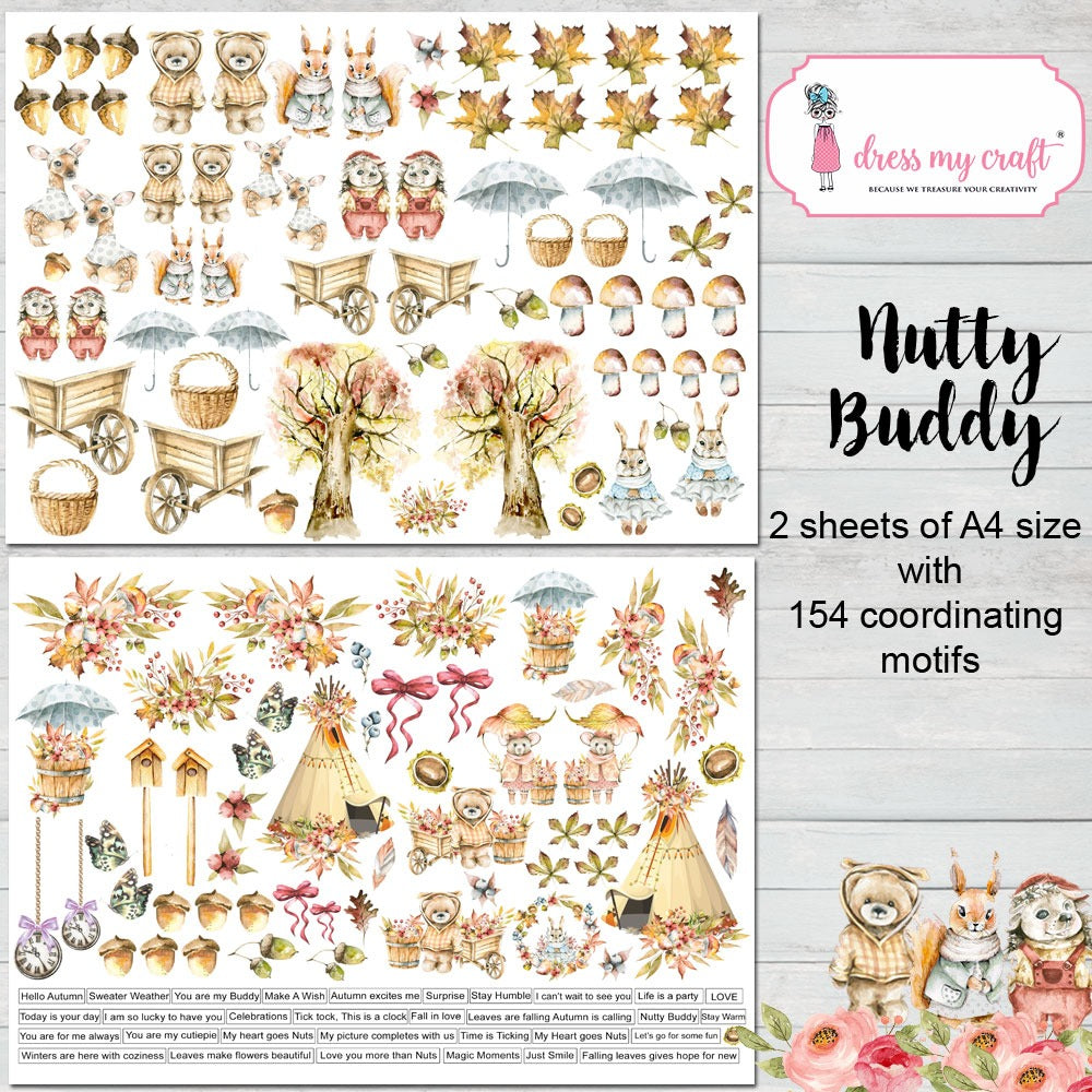 Nutty Buddy Motif Sheet