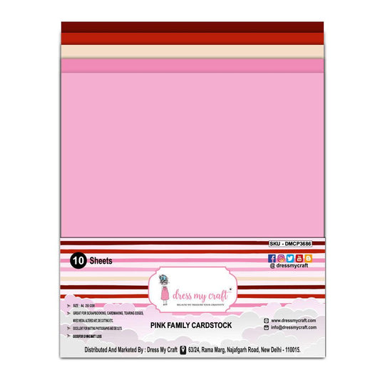 Pink Family Cardstock – A4 – 250 gsm