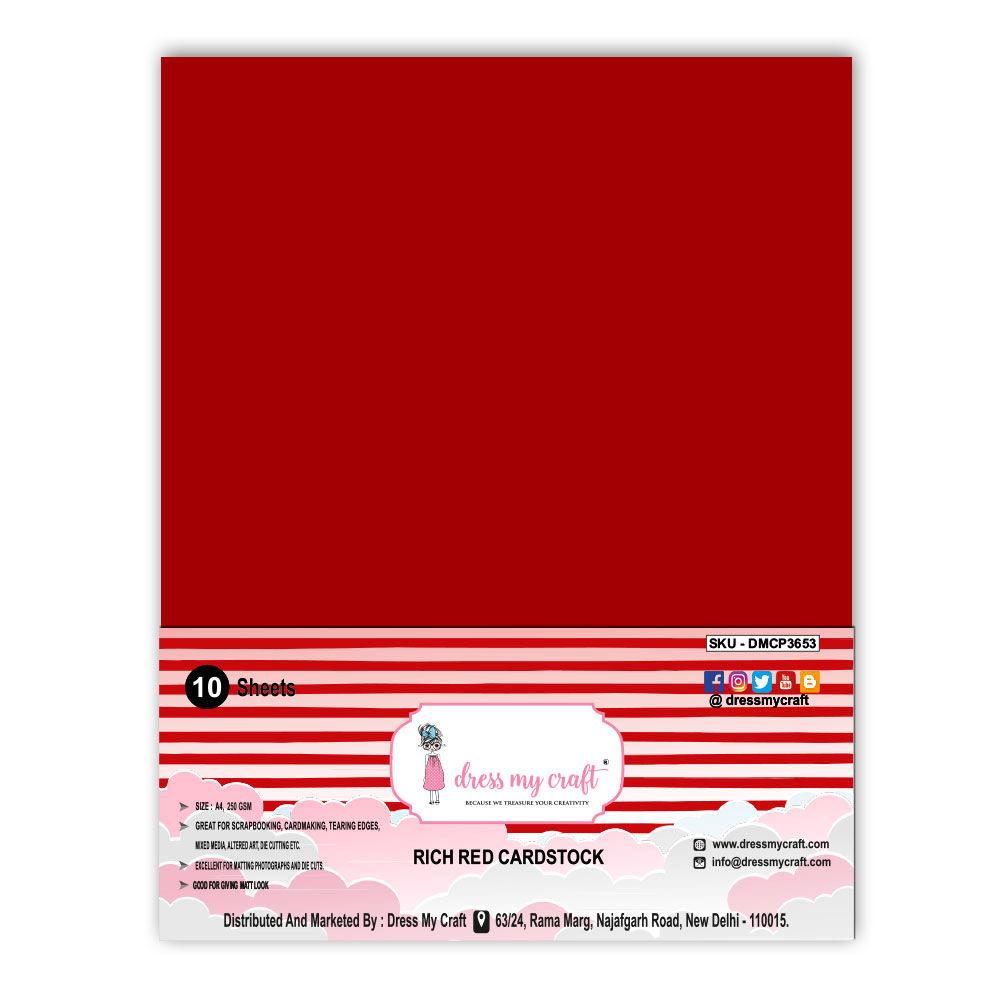 Rich Red Cardstock – A4 – 250 gsm