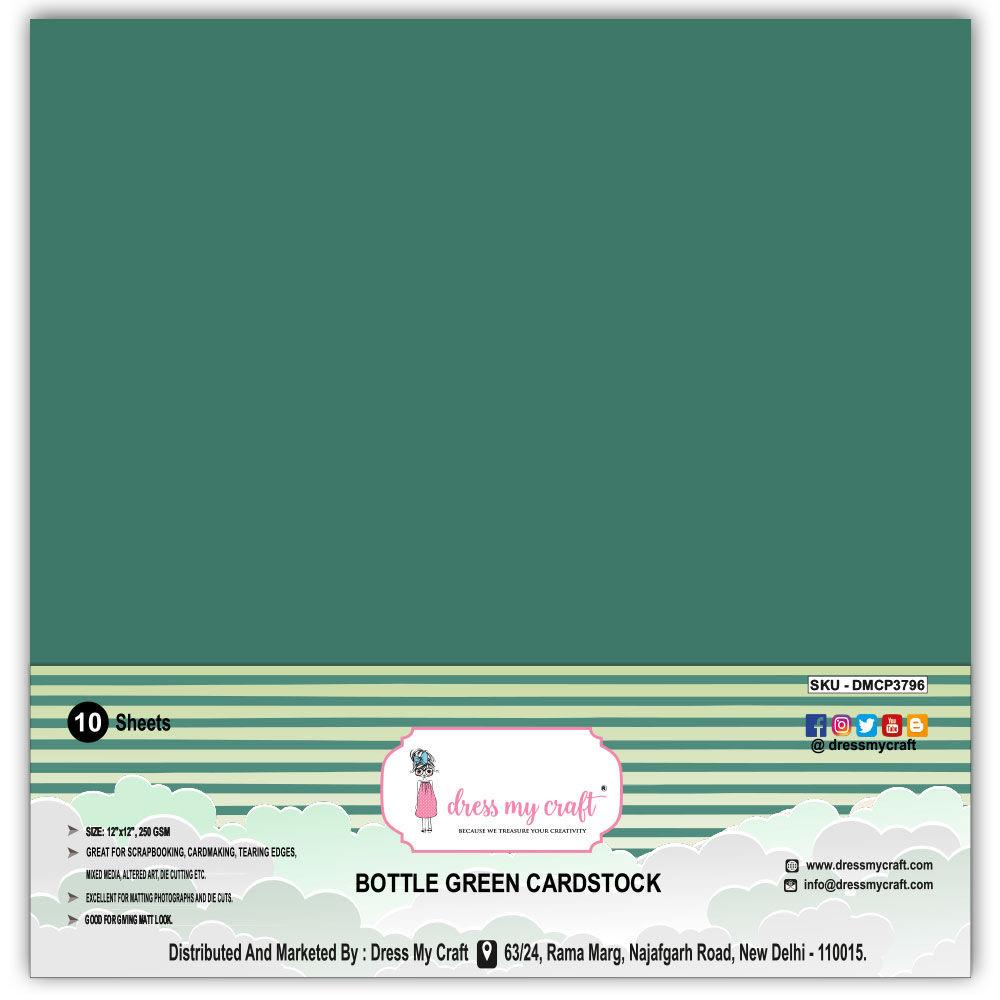 Bottle Green Cardstock 12×12