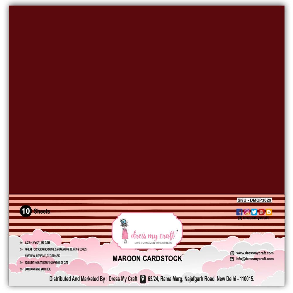 Maroon Cardstock 12×12