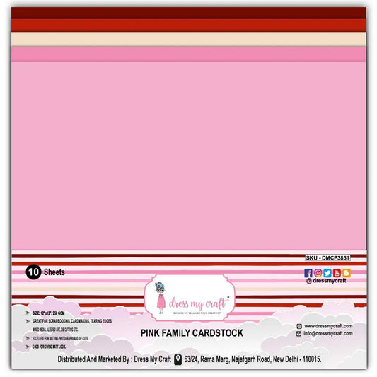 Pink Family Cardstock 12×12
