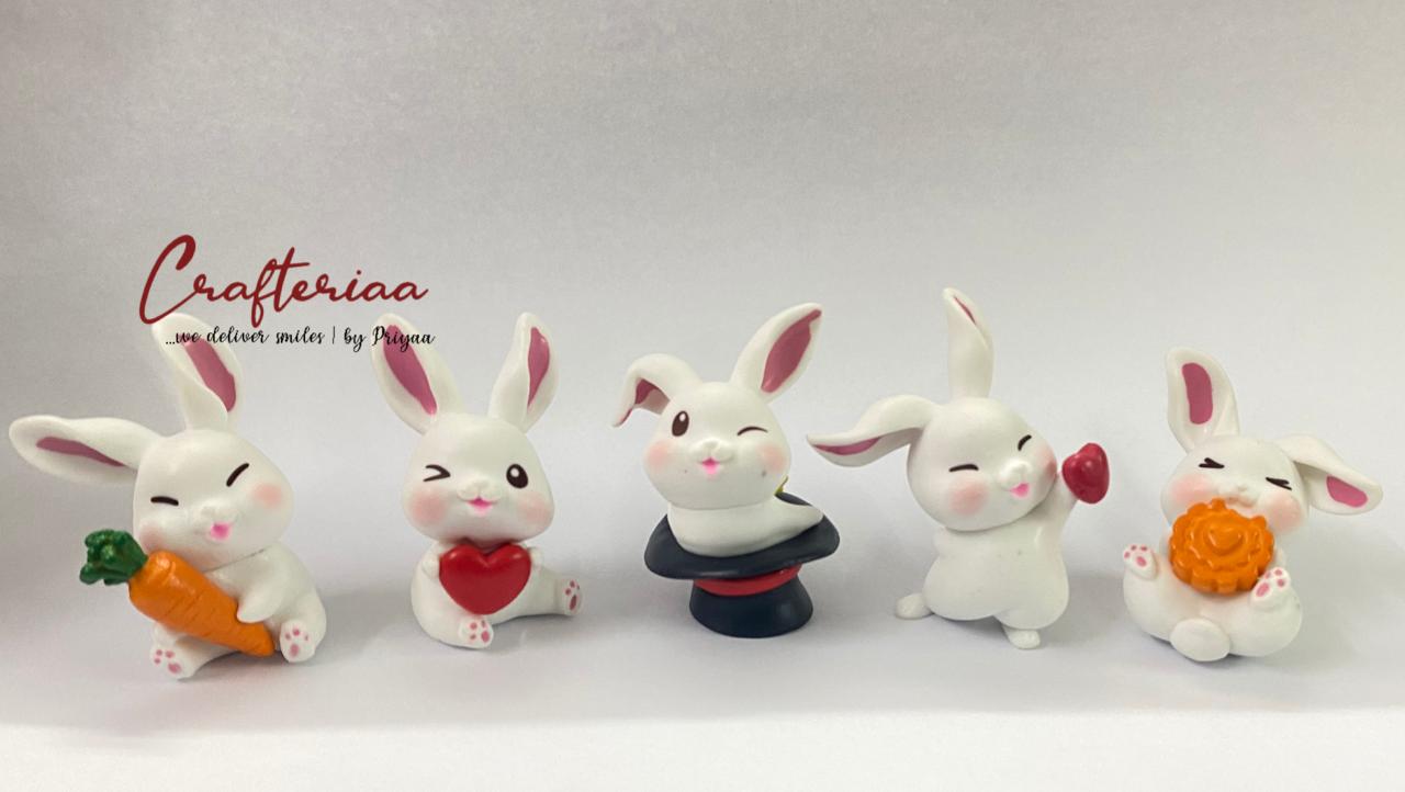 Rabbit – Miniature 3pieces – design 22