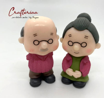 Old Couple – miniature 2 pieces – design 40