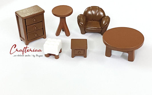 Miniature Furniture Sofa Set 6 pieces – design 98