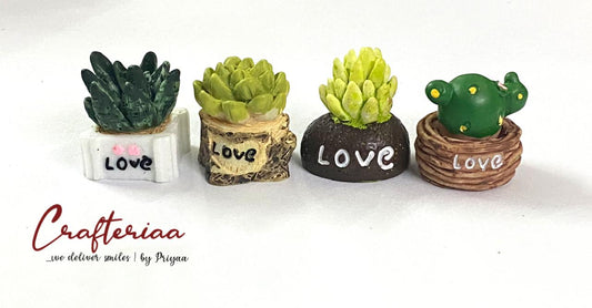 Miniature Plants- 4 pieces – design 108