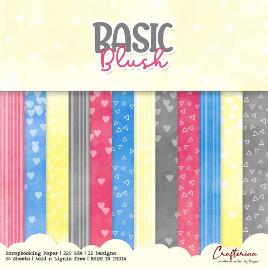 Basic Blush- 6×6 inches- 24 Sheets