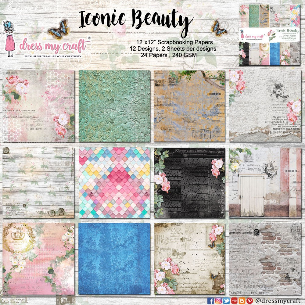 Iconic Beauty – 12 x12 Paper Pad